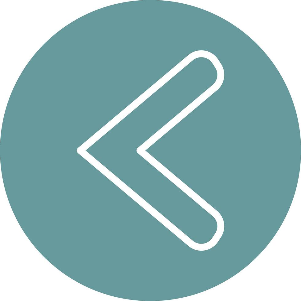 Left Chevron Icon Style vector