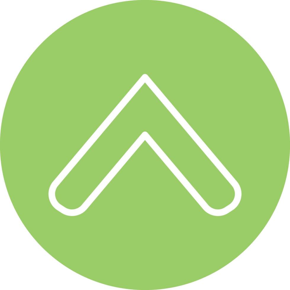 Up Chevron Icon Style vector