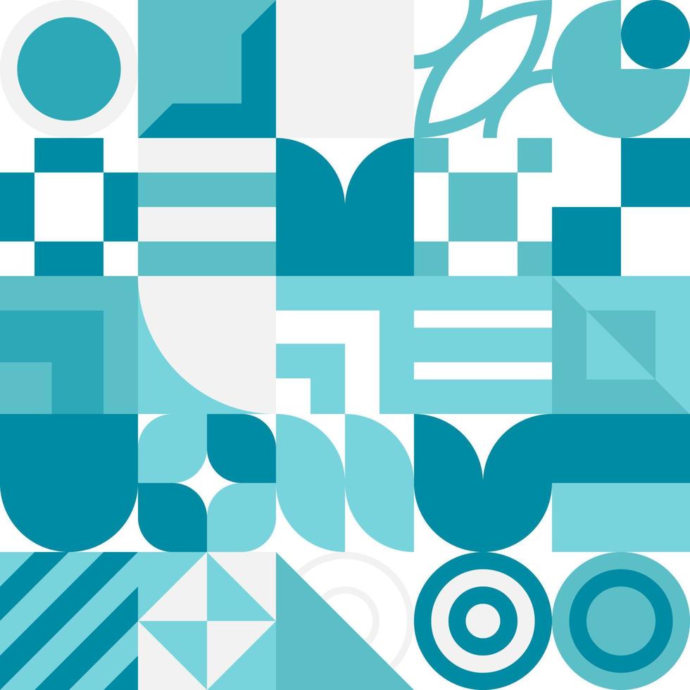 Seamless Bauhaus Abstract vector background.