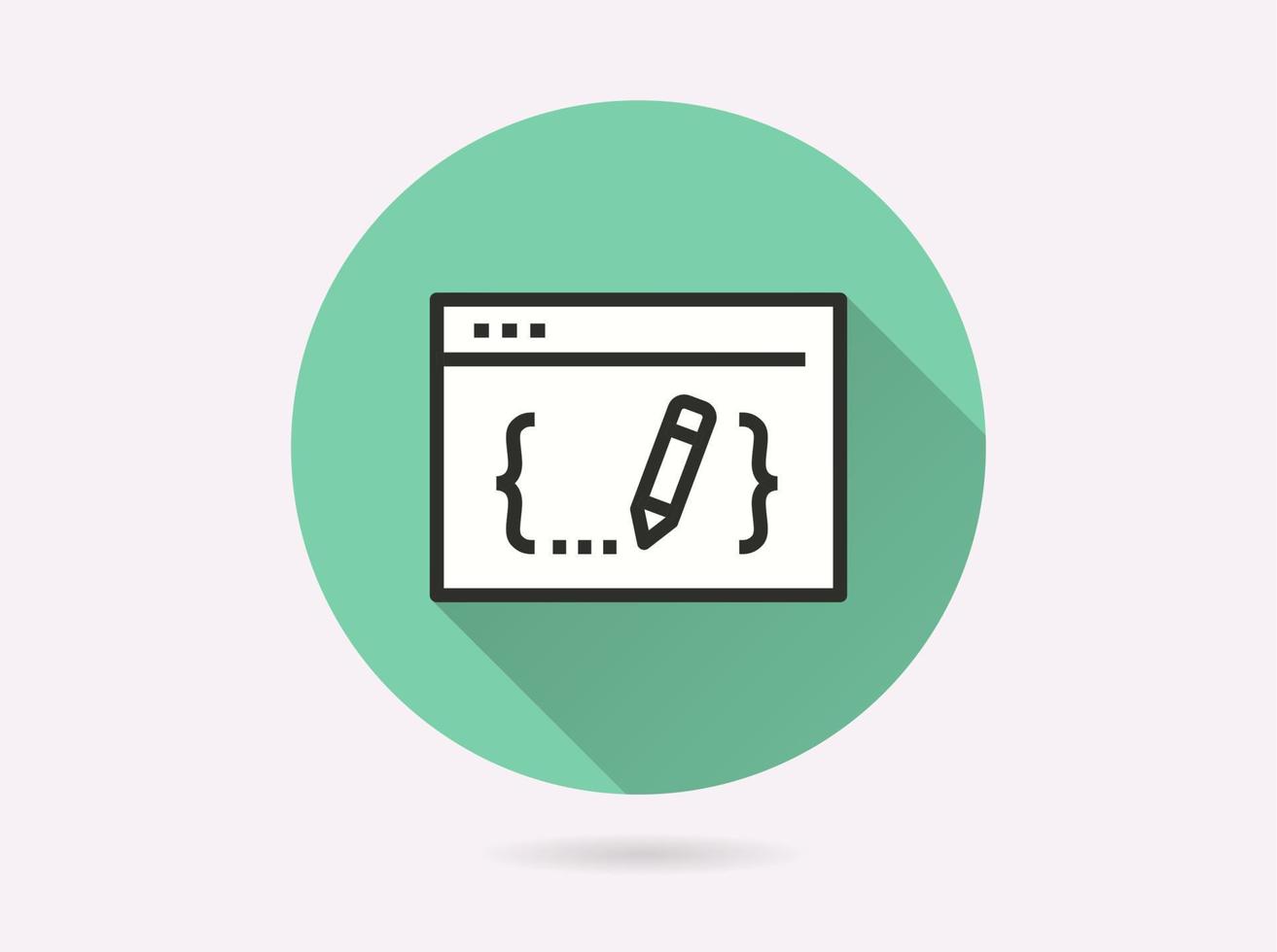 Application development icon for graphic and web design. vector