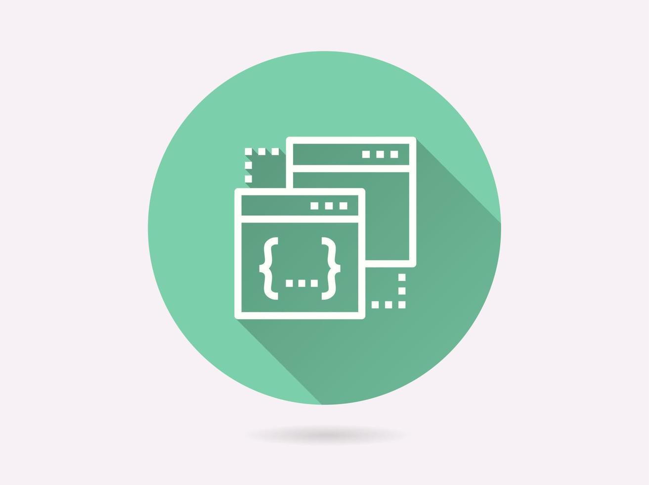 Website icon for graphic and web design. vector