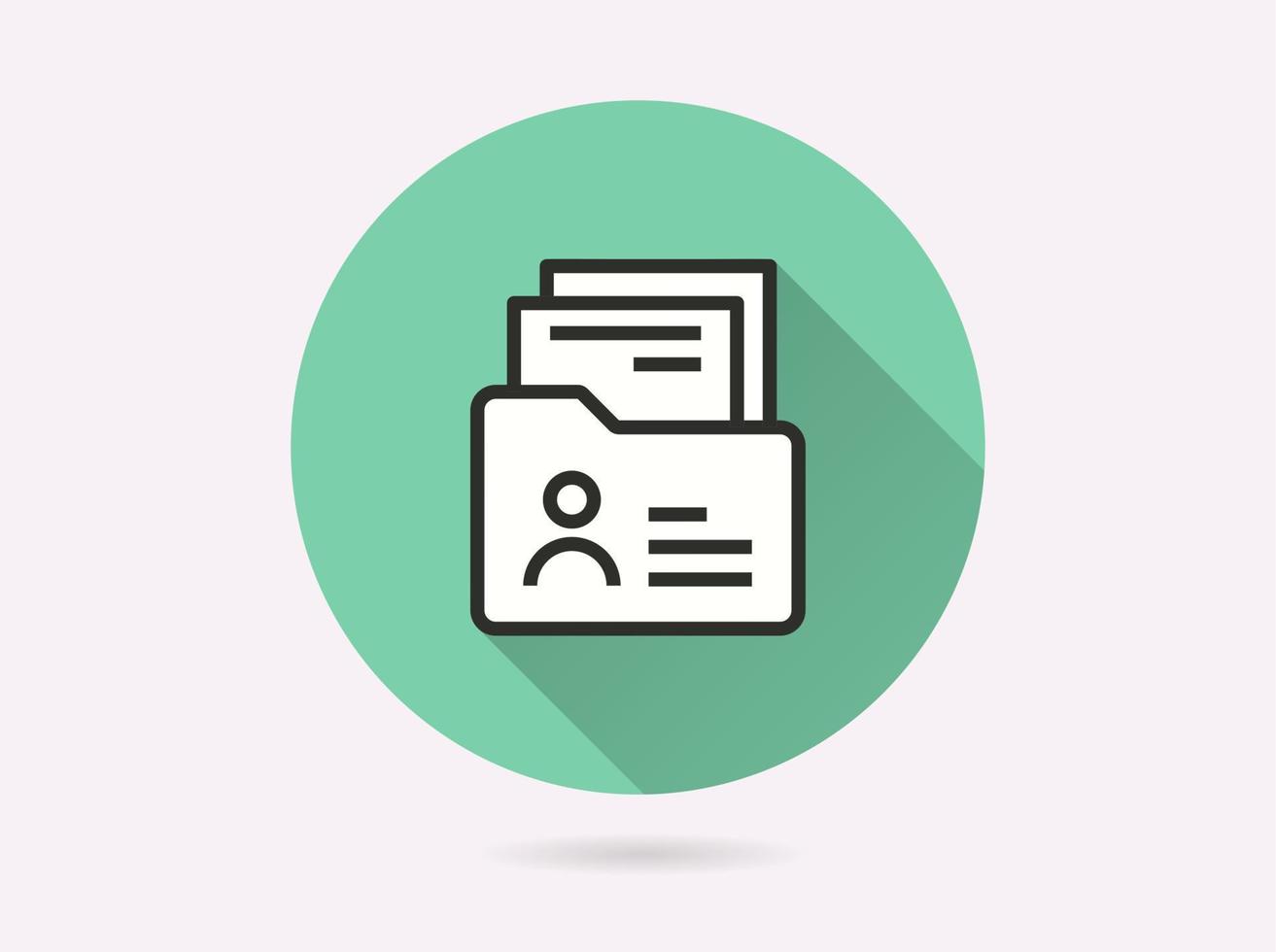 Portfolio icon for graphic and web design. vector
