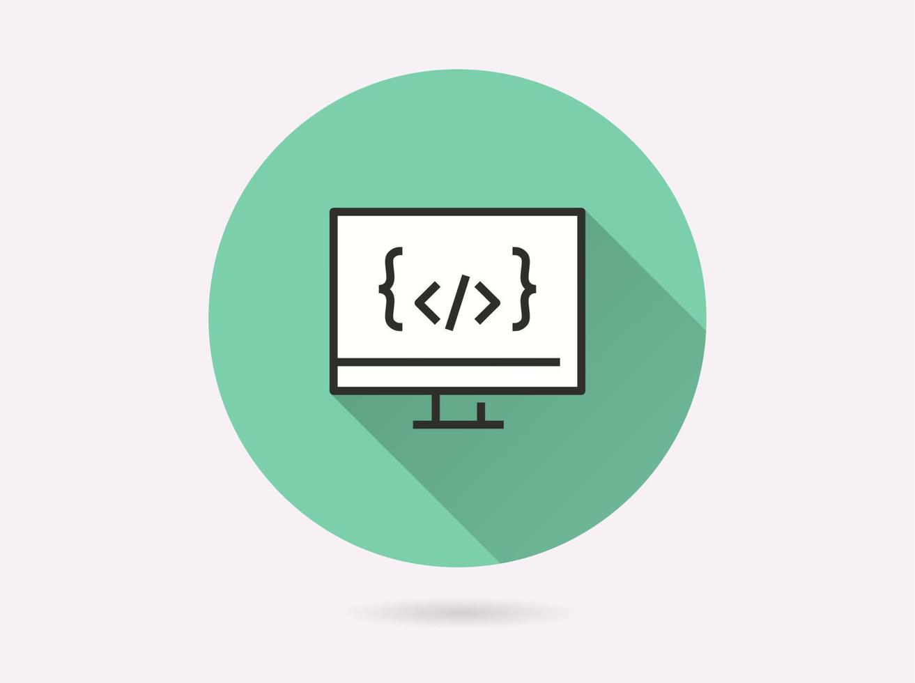 Programming icon for graphic and web design. 12990986 Vector Art at ...