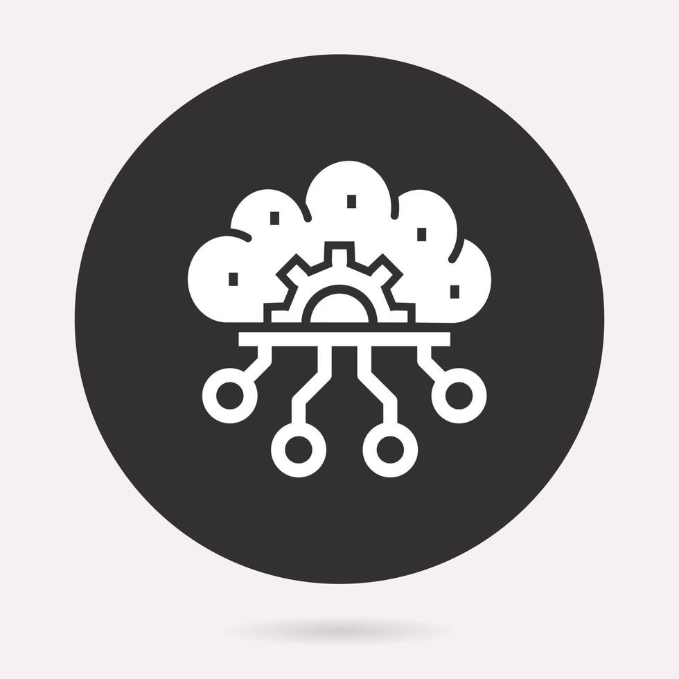 Engineer mind - vector icon. Illustration isolated. Simple pictogram.