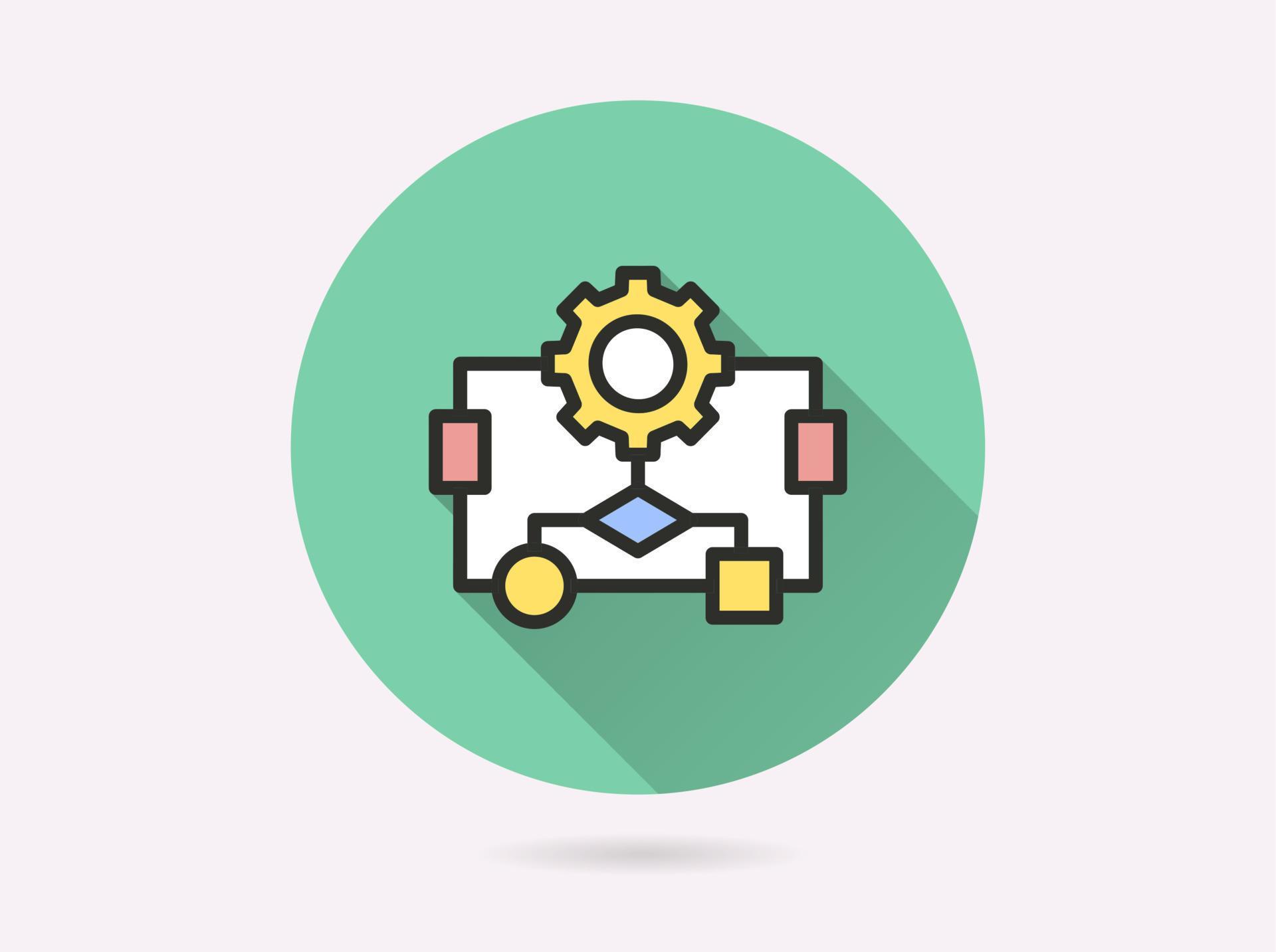 Algorithm icon for graphic and web design. 12991028 Vector Art at Vecteezy