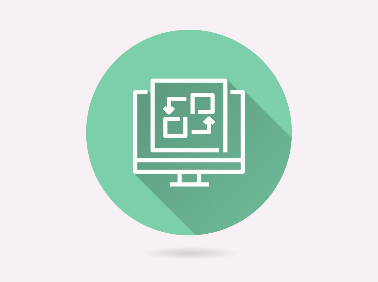 Application development icon for graphic and web design. vector