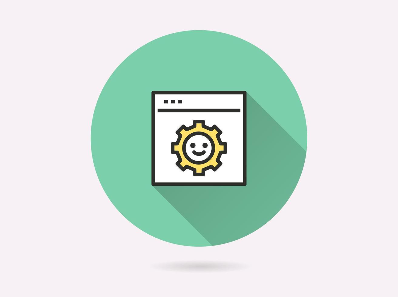 Programming icon for graphic and web design. vector