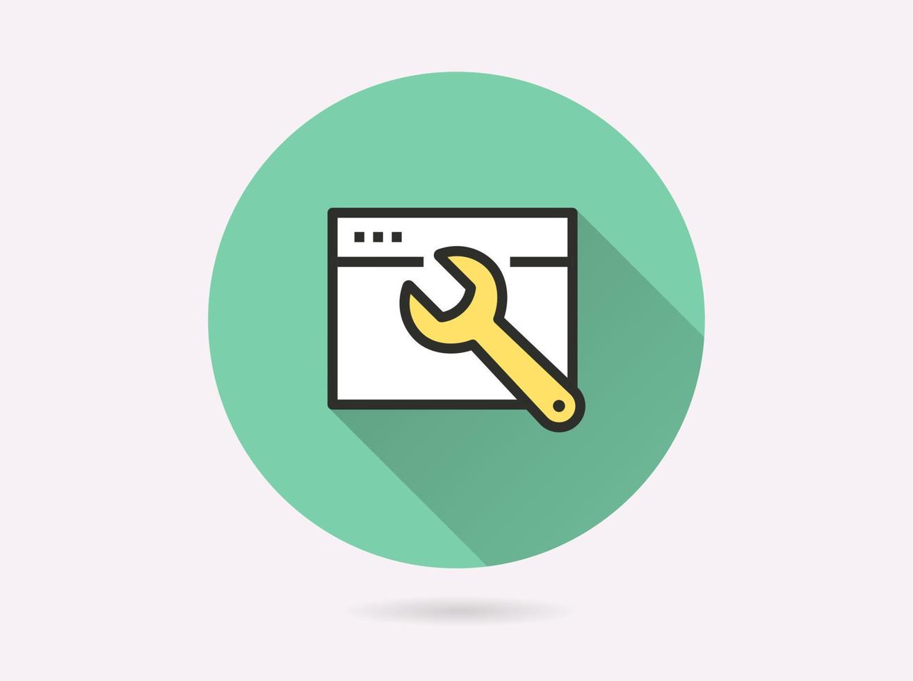 Application development icon for graphic and web design. vector