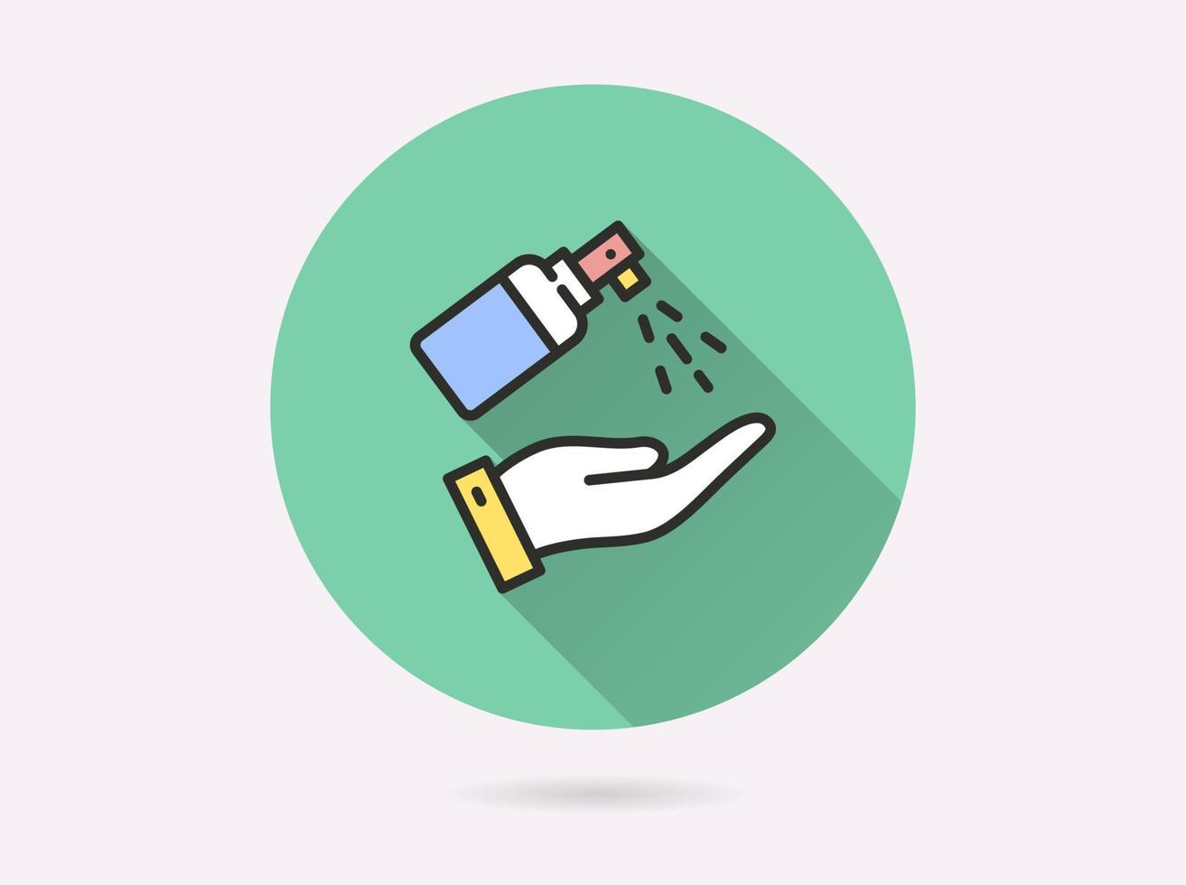 Antiseptic icon for graphic and web design. vector