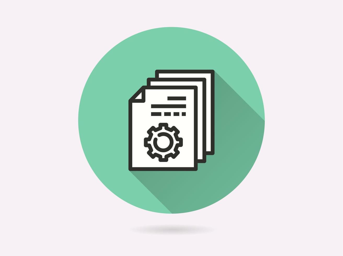 File setting icon for graphic and web design. vector