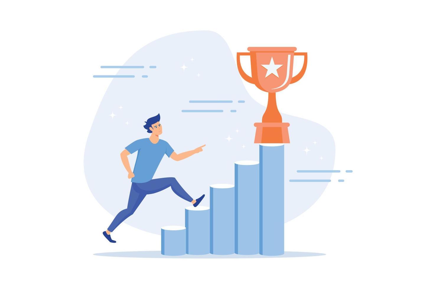 Goals, motivation and collaboration, achievement and coaching, enterprise cooperation, business meeting, smart planning abstract metaphor., flat vector modern illustration