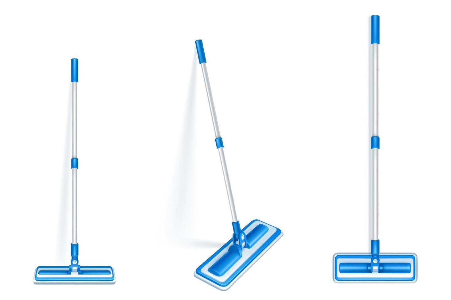 Floor mop for clean and sweep dust at home vector