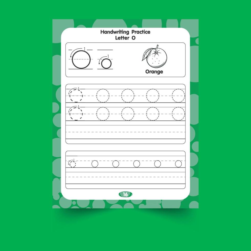 Alphabet tracing worksheet with letter and vocabulary vector