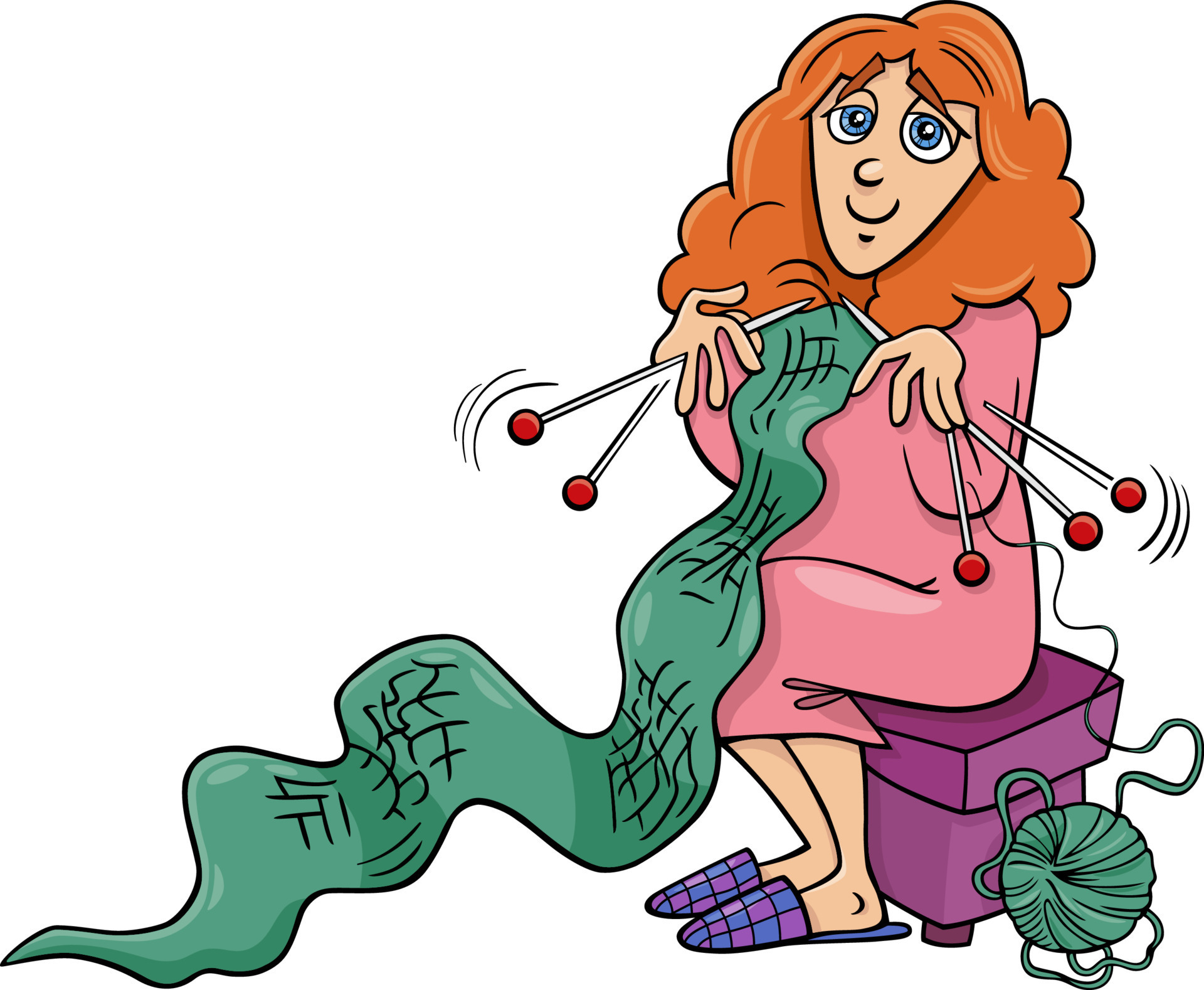 cartoon woman character knitting a scarf 12991909 Vector Art at Vecteezy cartoon woman character knitting a scarf 12991909 Vector Art at Vecteezy