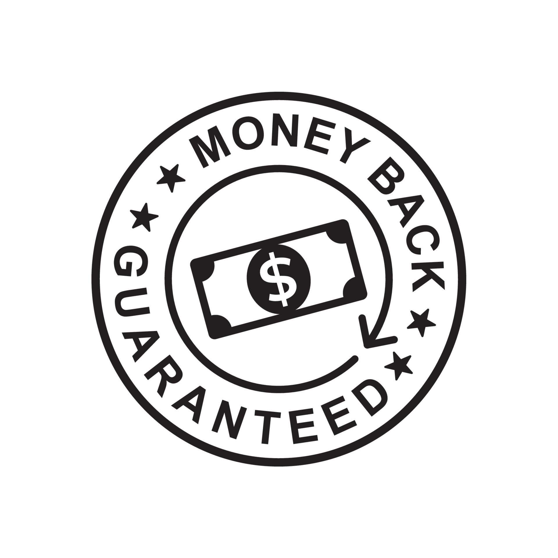 money back guarantee badge vector. Money Back Guaranteed label 12991922