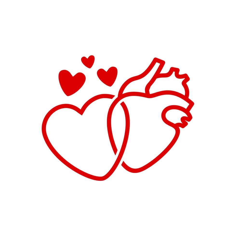 hearth vector icon. Health and medical icon