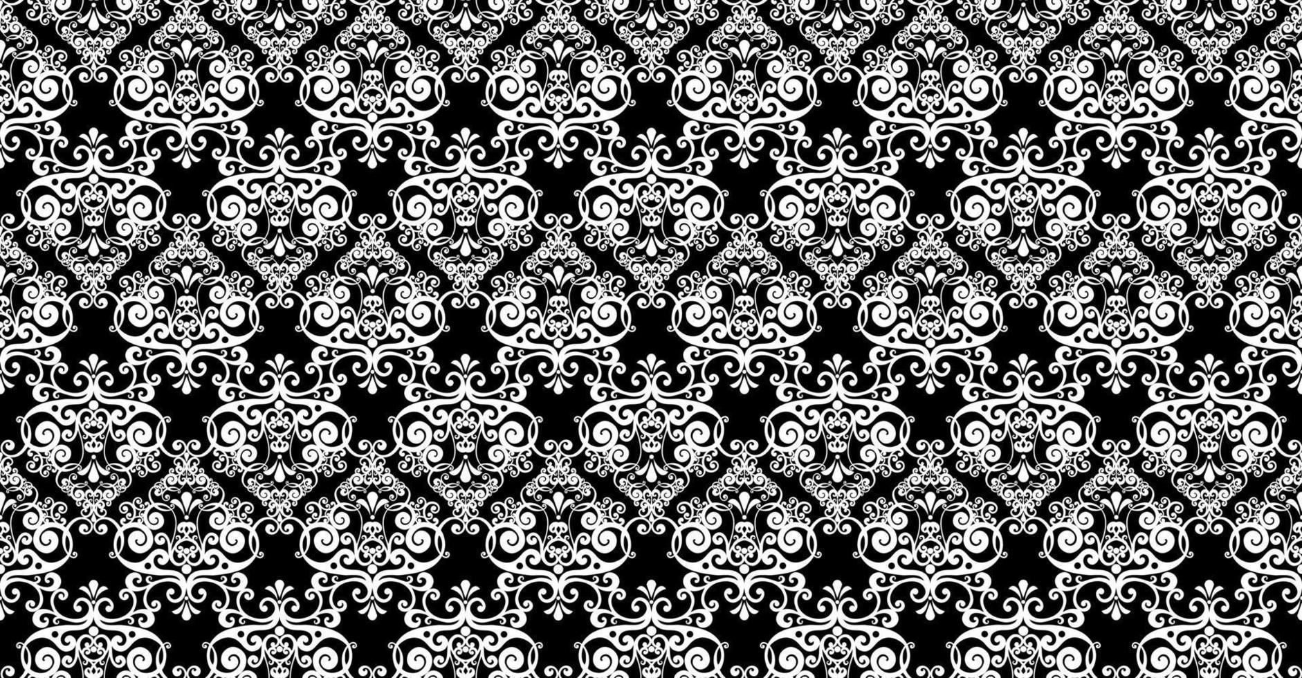 Vector damask vintage baroque scroll ornament swirl. Victorian monogram heraldic shield swirl. Retro floral leaf pattern border foliage antique  acanthus calligraphy engraved tattoo. Seamless pattern