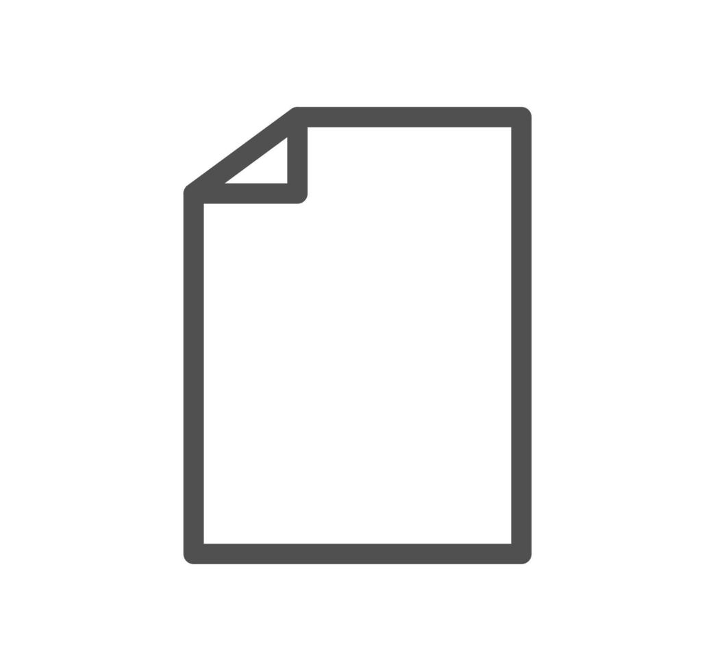 Document icon outline and linear vector. vector