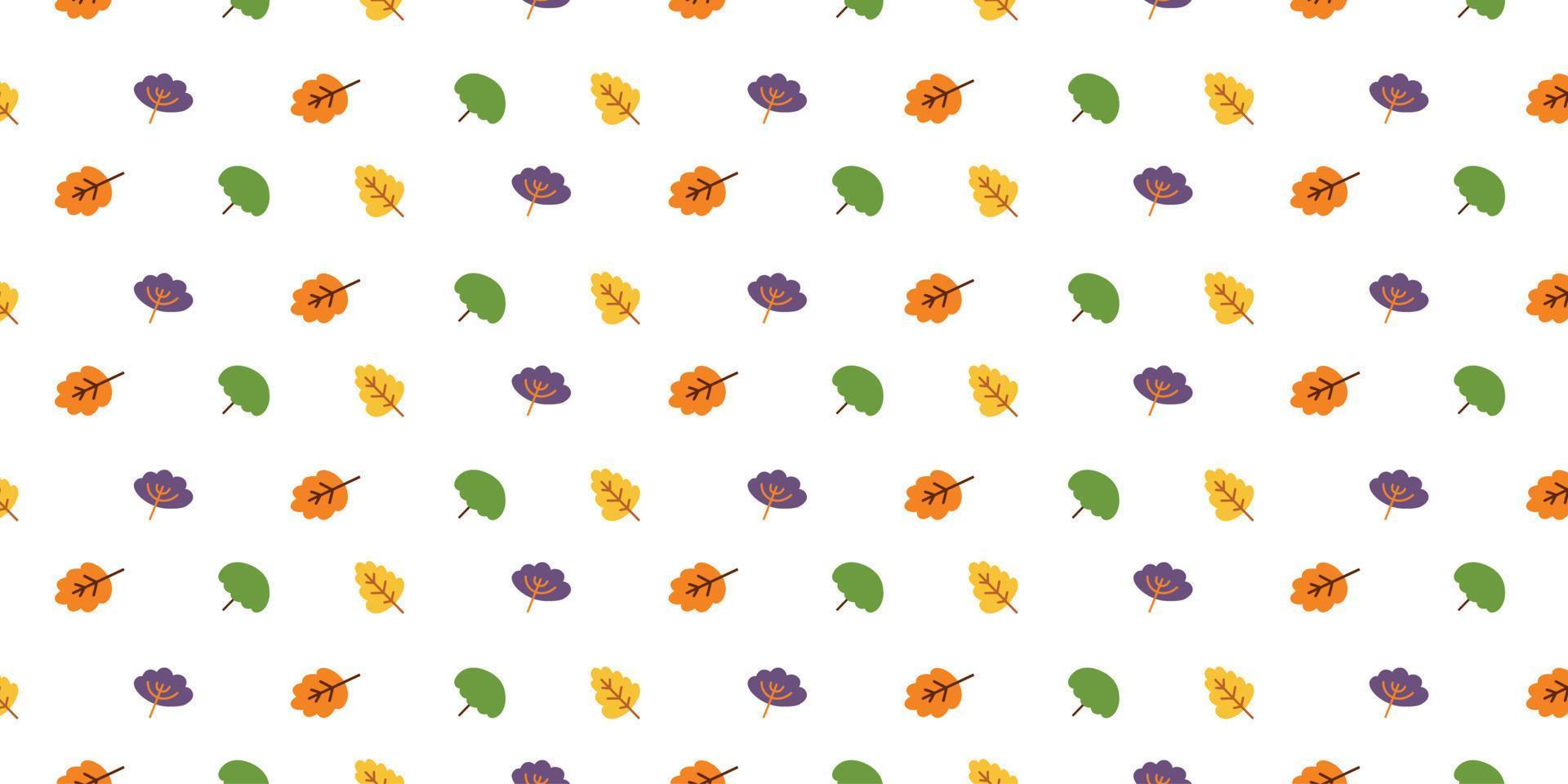 Cute tree pattern illustration for background design. simple tree flat design vector