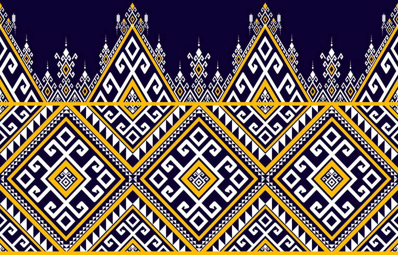 Geometric ethnic oriental seamless pattern traditional Design for background, carpet, wallpaper, clothing, wrapping, Batik, home decoration, fabric pattern, embroidery style. Vector illustration.