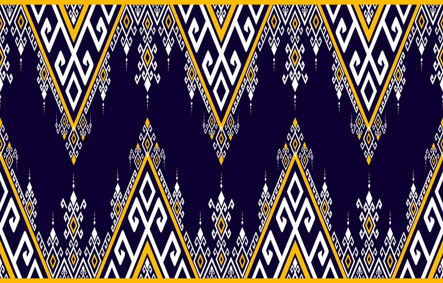 diseño tradicional geométrico étnico oriental sin costuras para fondo, alfombra, papel pintado, ropa, envoltura, batik, decoración casera, patrón de tela, estilo bordado. ilustración vectorial vector