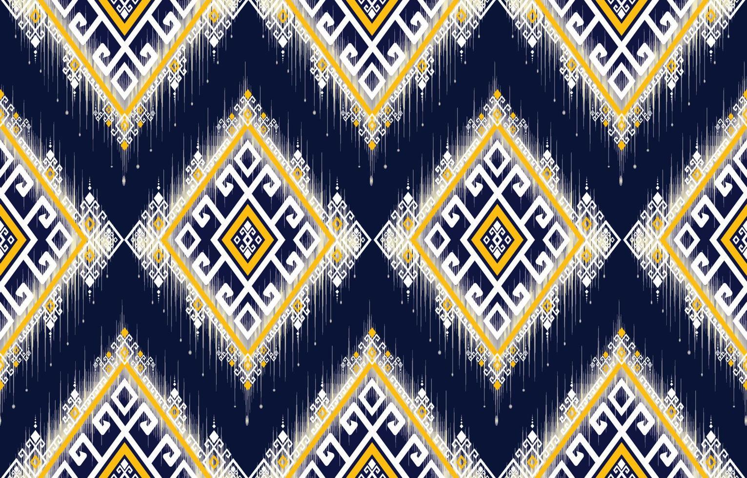 diseño tradicional geométrico étnico oriental sin costuras para fondo, alfombra, papel pintado, ropa, envoltura, batik, decoración casera, patrón de tela, estilo bordado. ilustración vectorial vector