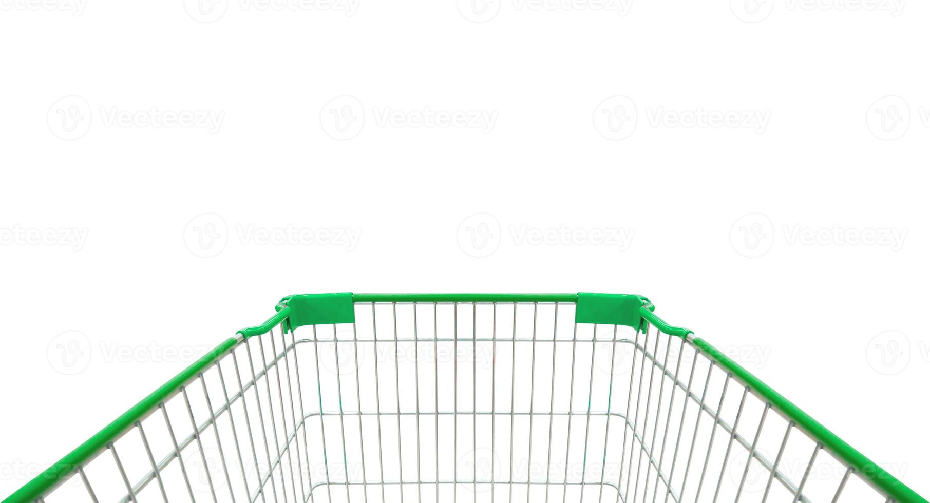 shopping cart isolated on white background photo