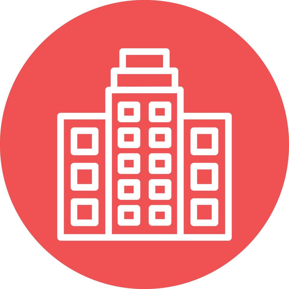 Office Building Icon Style vector