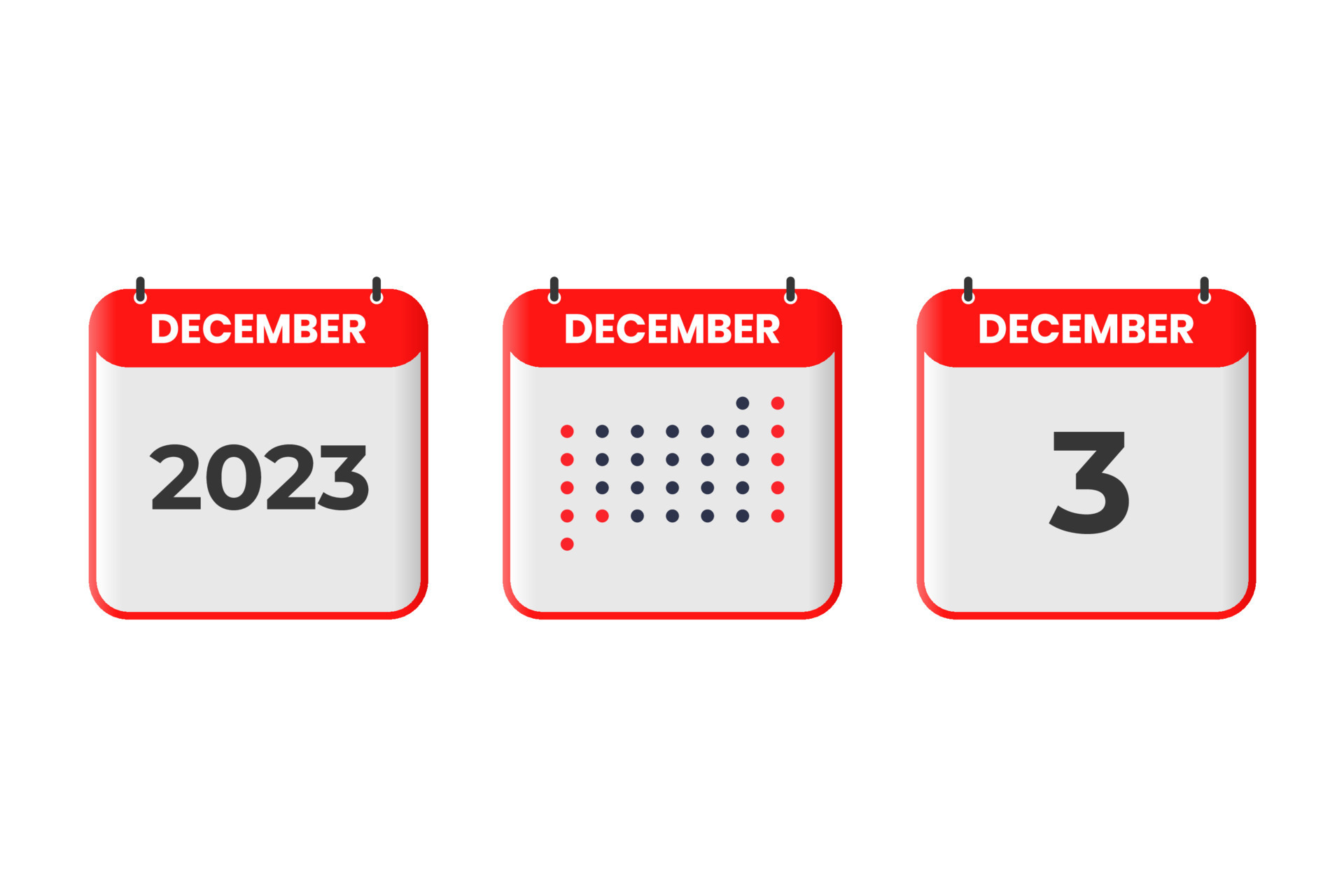 December 3 calendar design icon 2023 calendar schedule appointment December 3 calendar design icon 2023 calendar schedule appointment