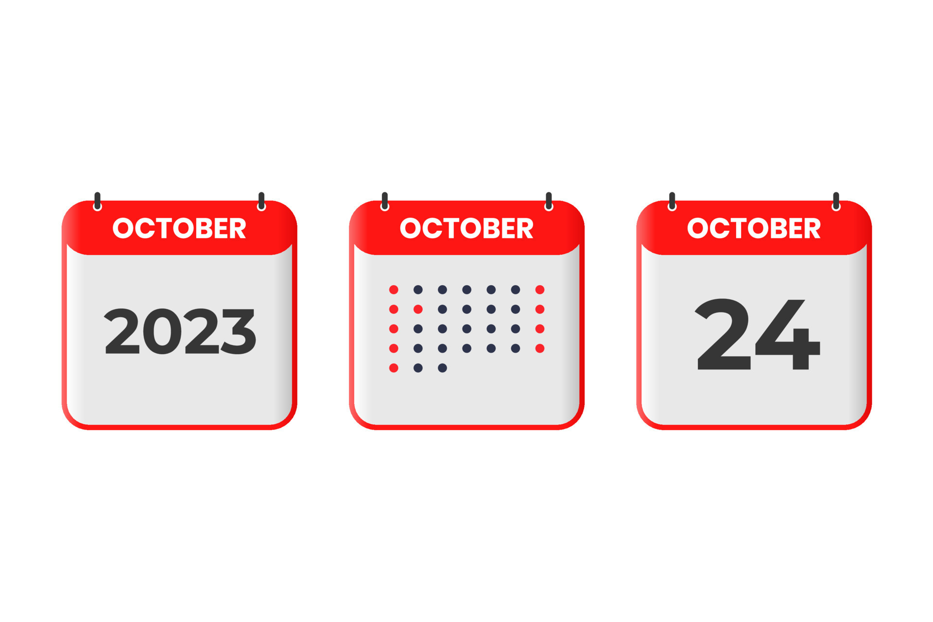 24 de octubre icono de dise o de calendario calendario 2023 cita