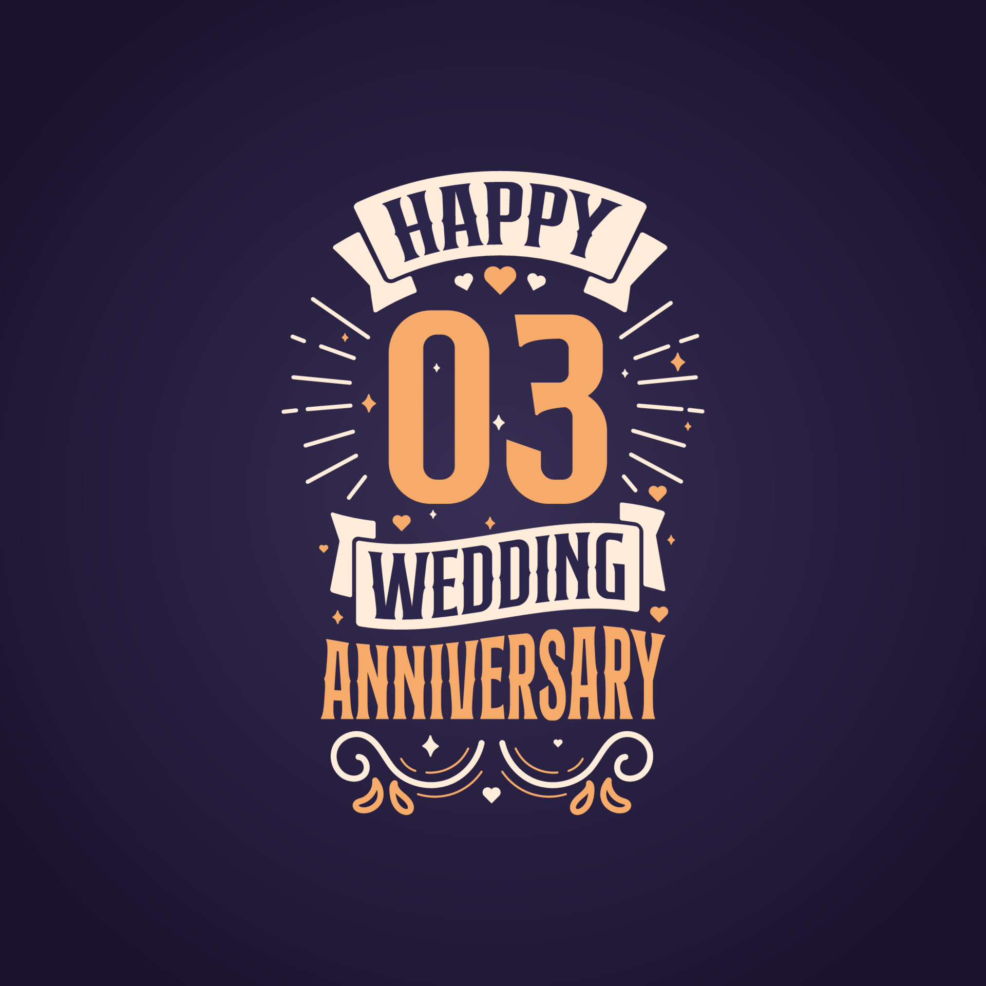 Happy 3rd Wedding Anniversary