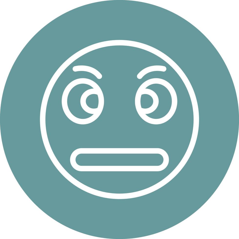 Rolling Eyes Icon Style vector