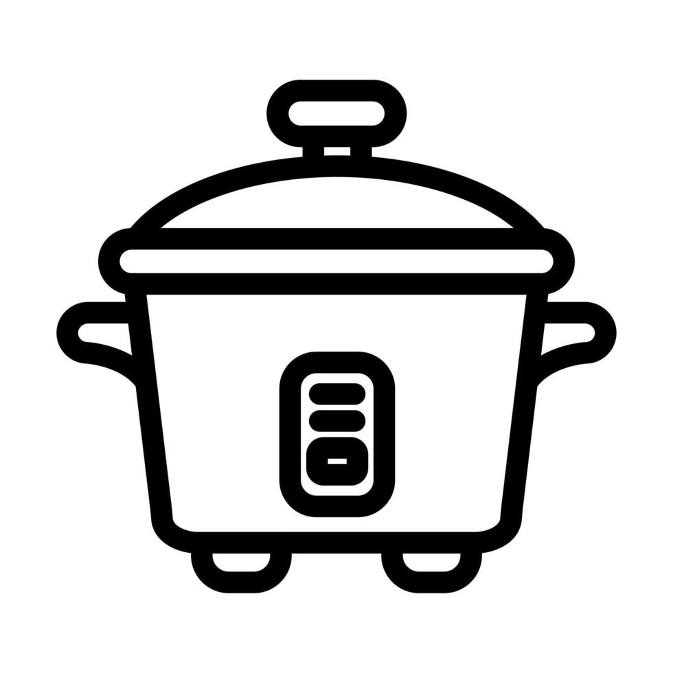 Rice Cooker Icon Design vector