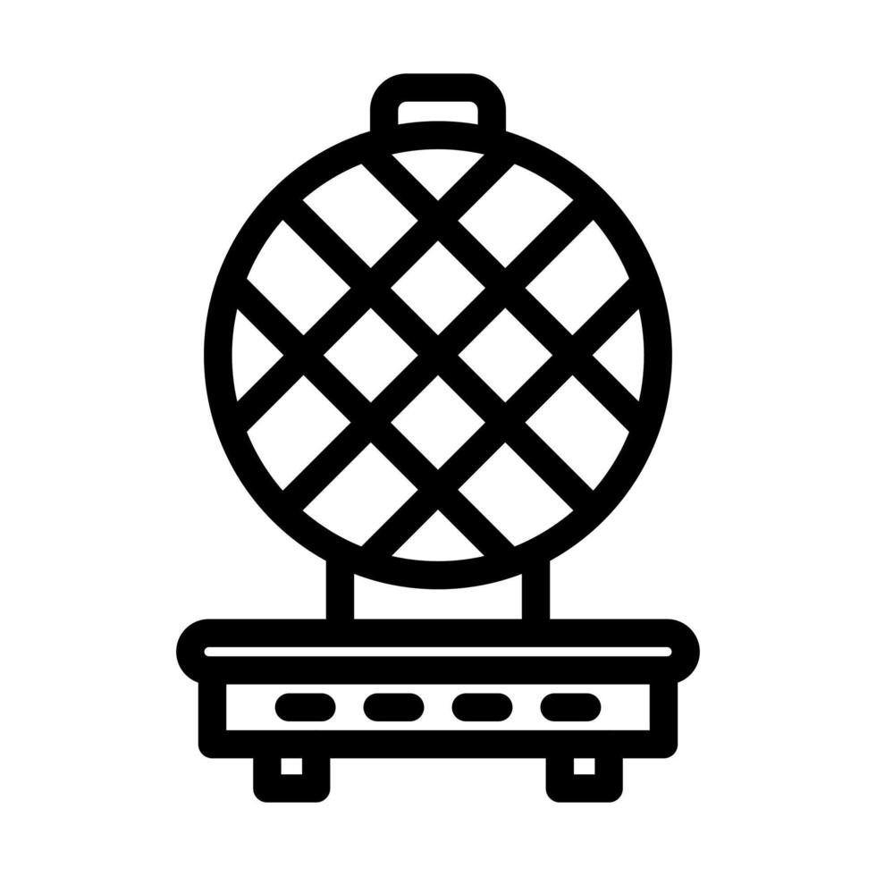 Waffle Iron Icon Design vector