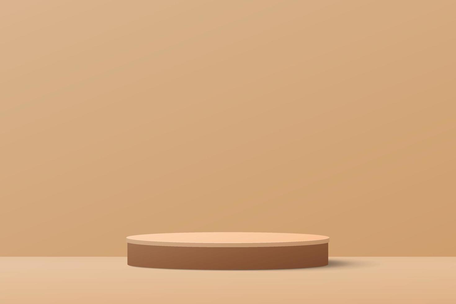 Minimalist 3d podium mockup design. Vector illustration. Eps10