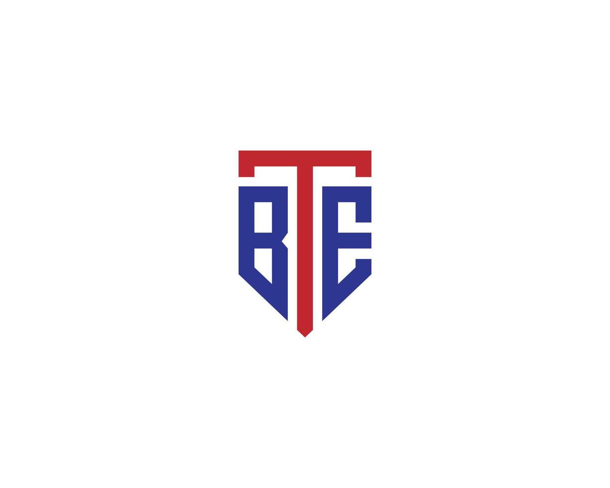Modern Unique Creative Letter BTE Logo Design Minimalist Monogram Initial Vector Icon.