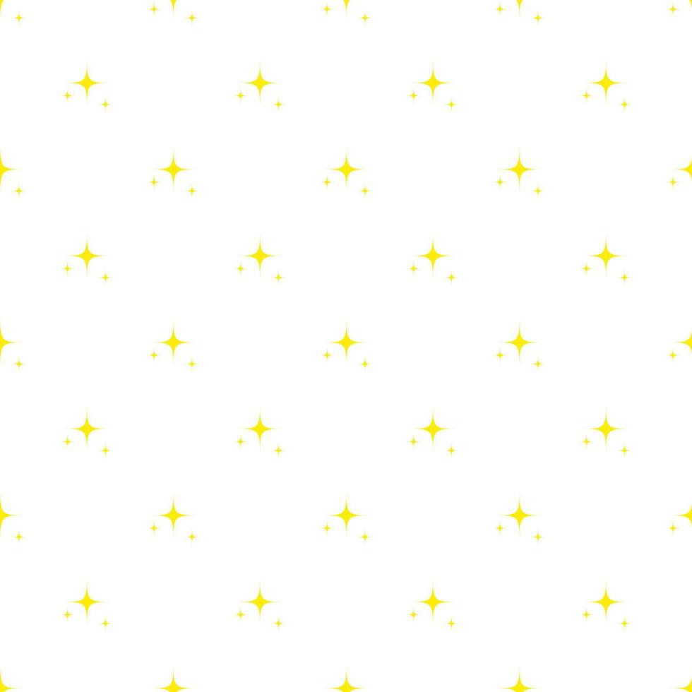 Seamless background with yellow stars. Gold pattern design for kids fabric vector