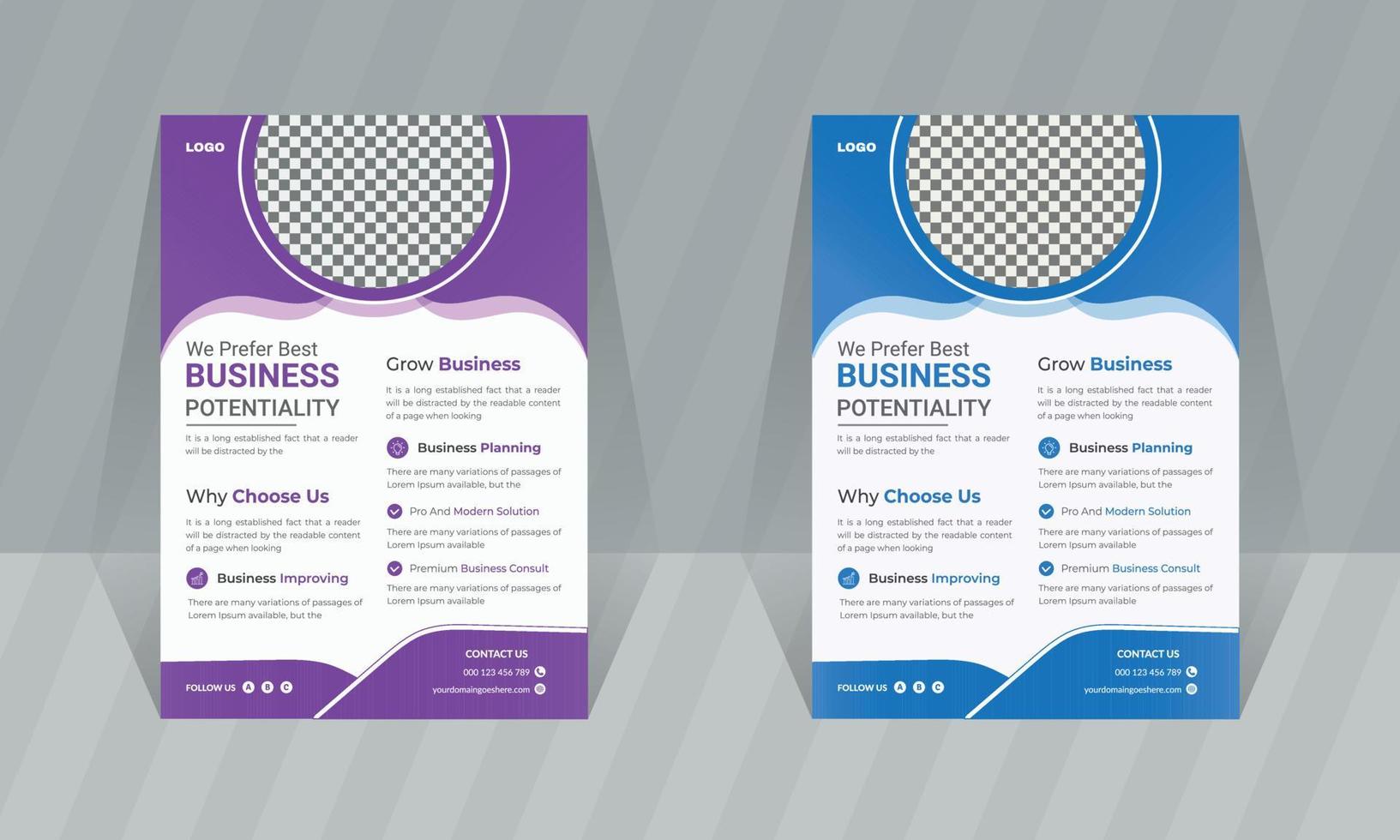 Corporate business flyer Template brochure cover vector design A4 size business poster flyer layout  digital marketing  advertise promotion and publication