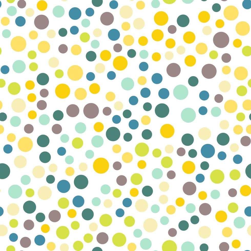 Colorful polka dot pattern vector
