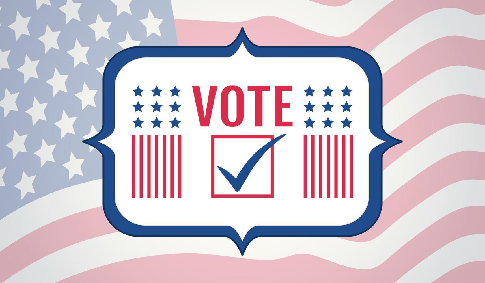 Vintage vector poster for presidential election
