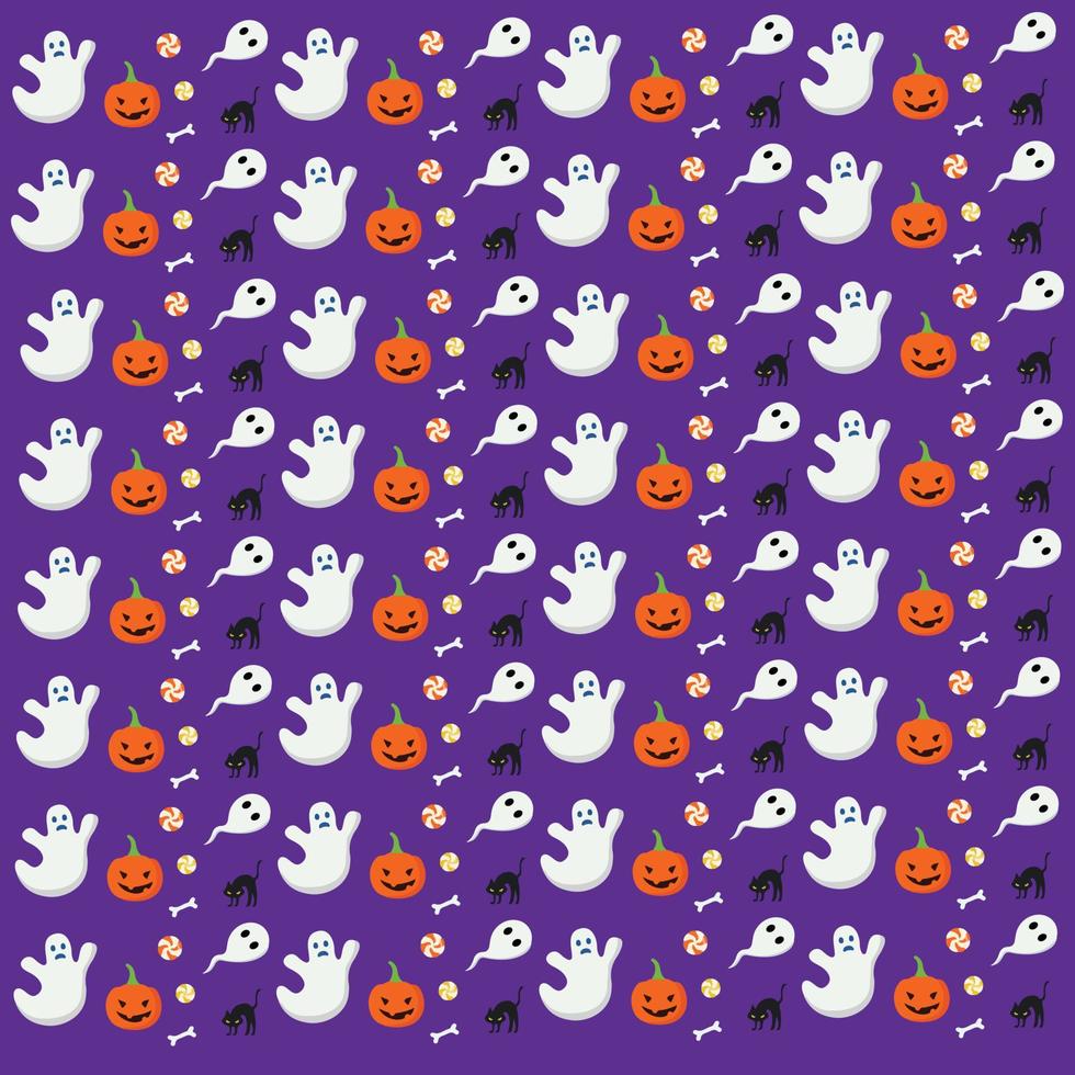 halloween-pattern with pumkin vector