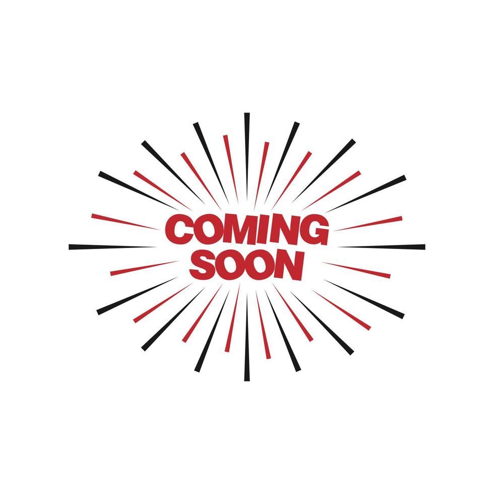 stylish coming soon sign vector