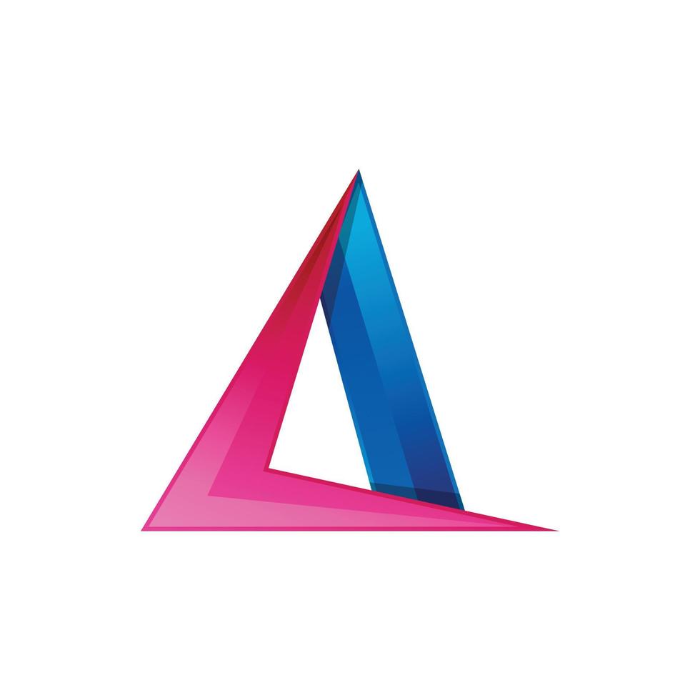 Initial letter A logo design vector