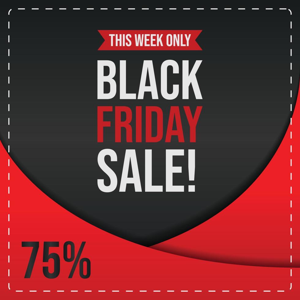 Black Friday Sale banner vector image