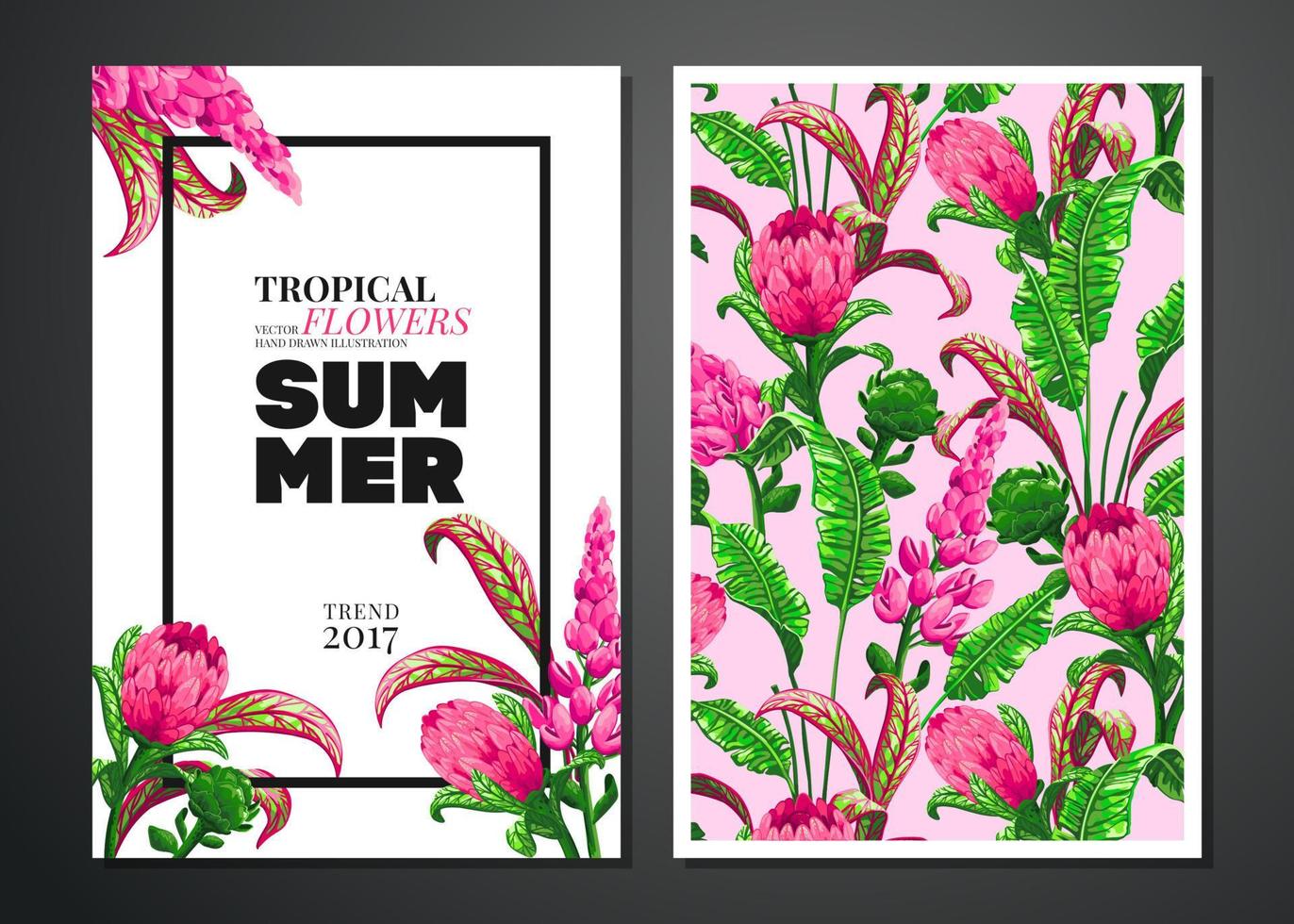 fondo de hojas de palmeras tropicales. vector