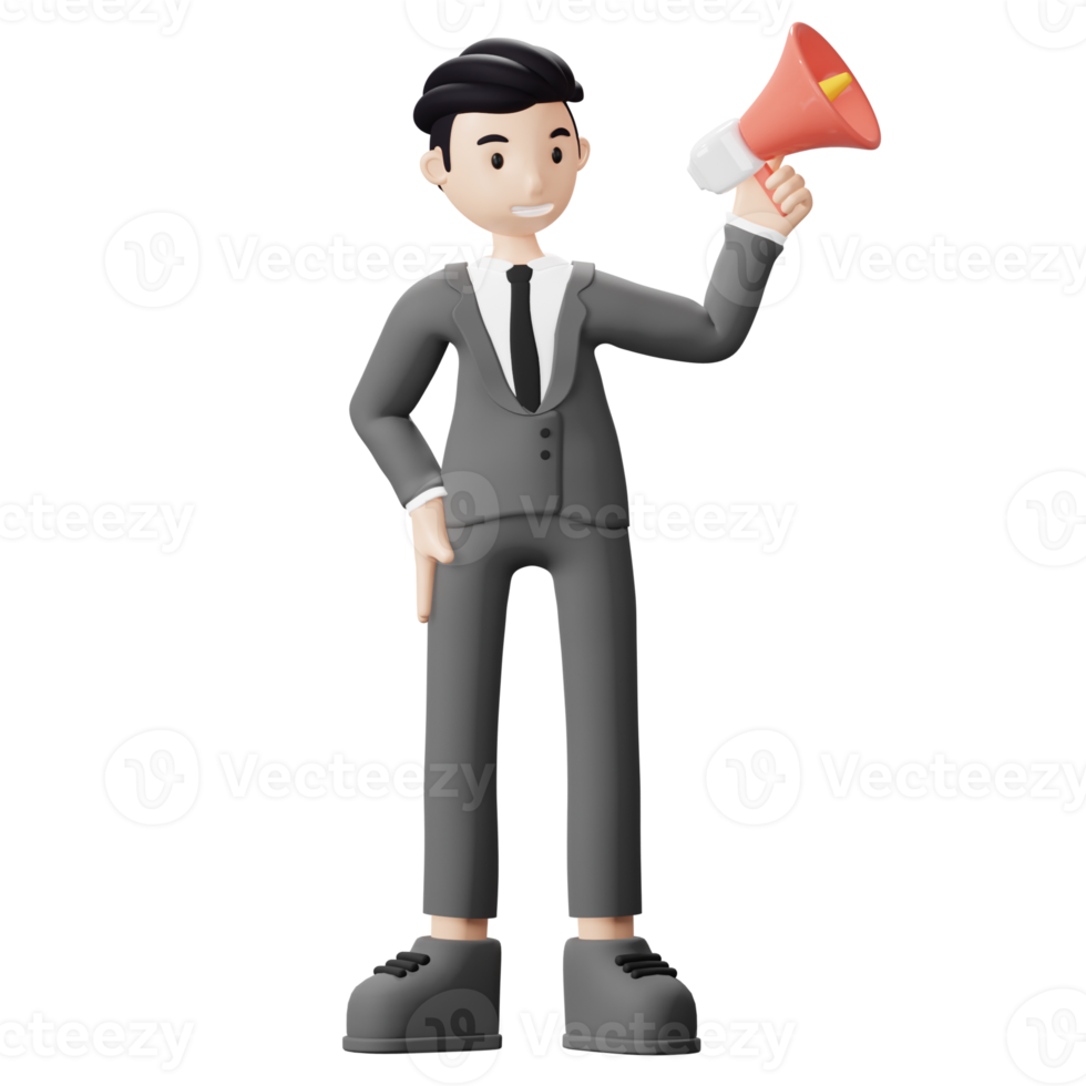 Business Man With Megaphone png