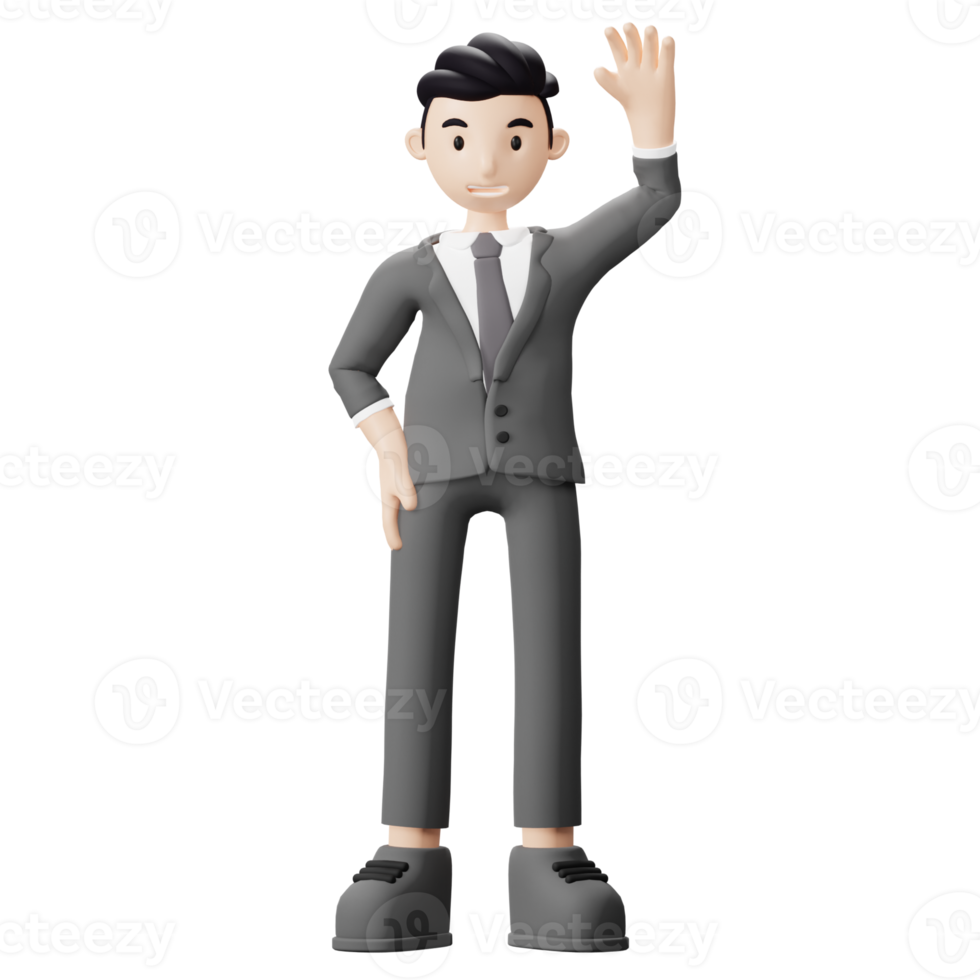 Business Man Raise Hand 12995863 PNG