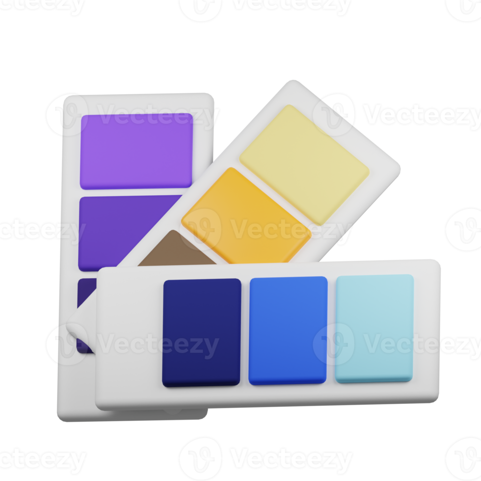 3D Icon Color Pallete png