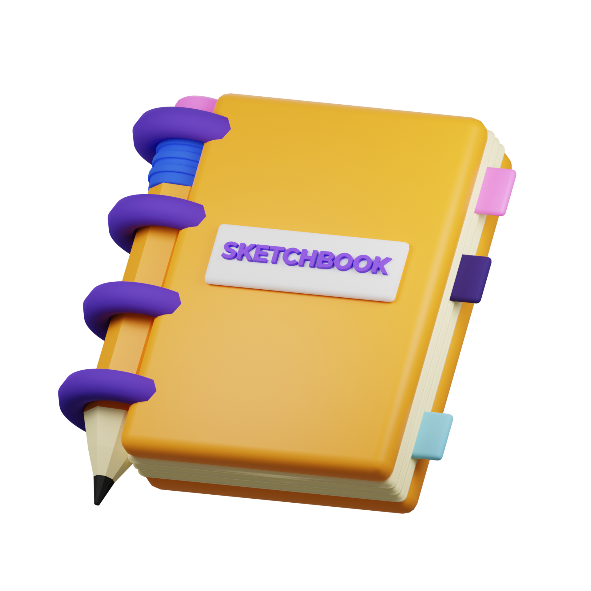 3D Icon sketchbook 12995904 PNG