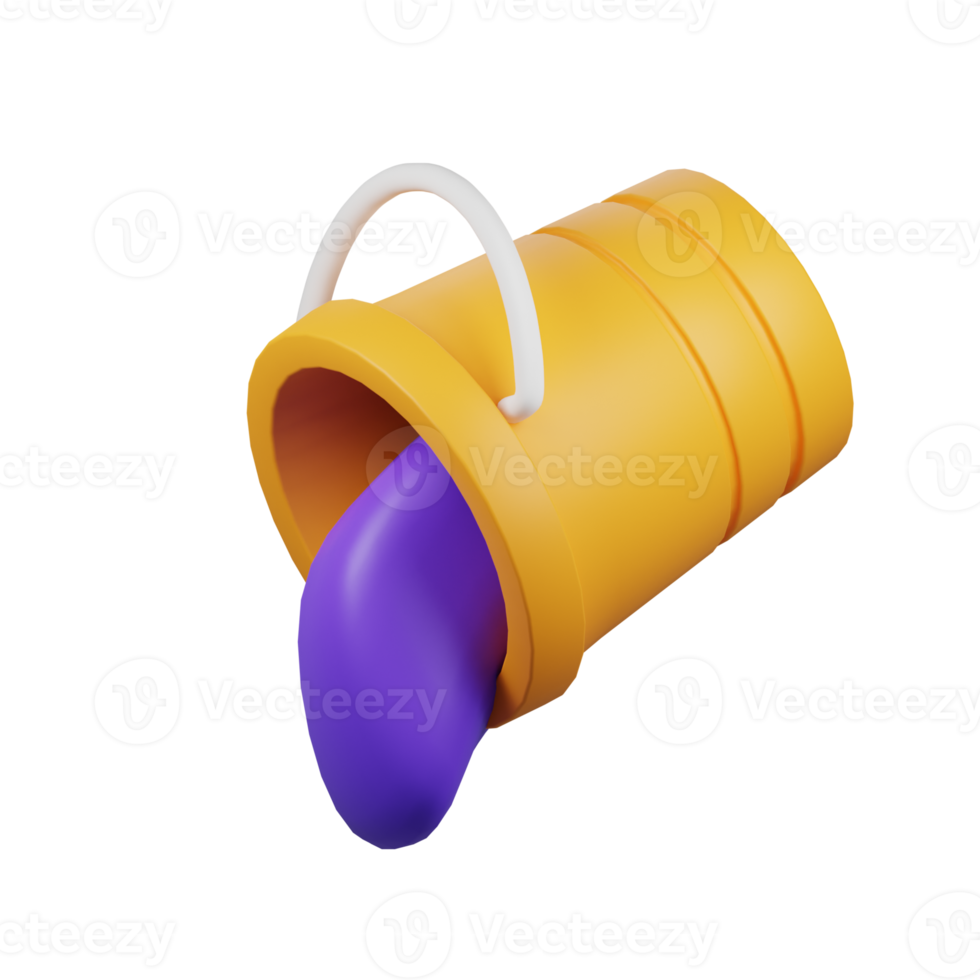 3D Icon Paint Bucket 12995912 PNG